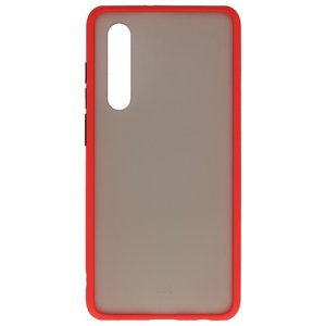 BAOHU Hoesje Geschikt voor de Huawei P30 - Hard Case Backcover Telefoonhoesje - Rood