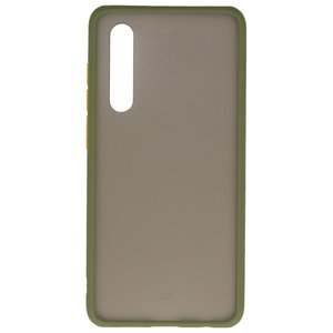 BAOHU Hoesje Geschikt voor de Huawei P30 - Hard Case Backcover Telefoonhoesje - Groen