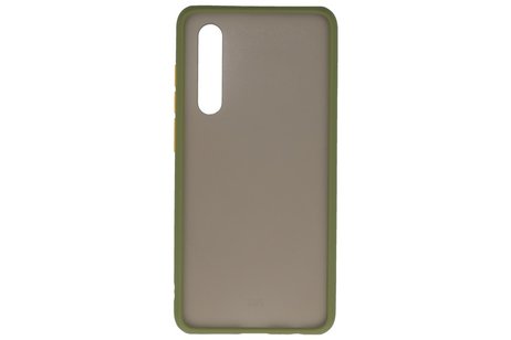 BAOHU Hoesje Geschikt voor de Huawei P30 - Hard Case Backcover Telefoonhoesje - Groen