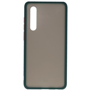 BAOHU Hoesje Geschikt voor de Huawei P30 - Hard Case Backcover Telefoonhoesje - Donker Groen