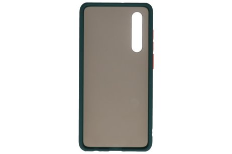 BAOHU Hoesje Geschikt voor de Huawei P30 - Hard Case Backcover Telefoonhoesje - Donker Groen