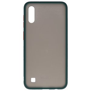 BAOHU Hoesje Geschikt voor de Samsung Galaxy A10 - Hard Case Backcover Telefoonhoesje - Danker Groen