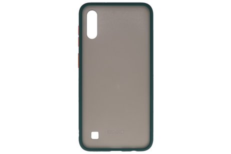 BAOHU Hoesje Geschikt voor de Samsung Galaxy A10 - Hard Case Backcover Telefoonhoesje - Danker Groen