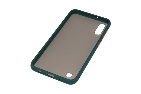 BAOHU Hoesje Geschikt voor de Samsung Galaxy A10 - Hard Case Backcover Telefoonhoesje - Danker Groen
