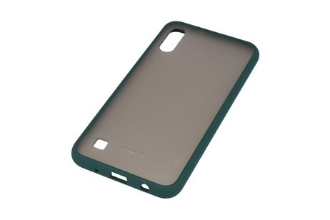 BAOHU Hoesje Geschikt voor de Samsung Galaxy A10 - Hard Case Backcover Telefoonhoesje - Danker Groen