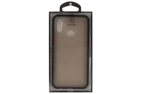 BAOHU Hoesje Geschikt voor de Samsung Galaxy A10s - Hard Case Backcover Telefoonhoesje - Zwart