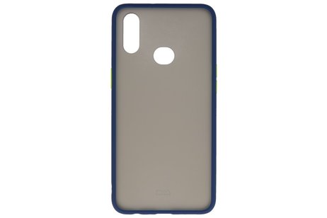 BAOHU Hoesje Geschikt voor de Samsung Galaxy A10s - Hard Case Backcover Telefoonhoesje - Blauw
