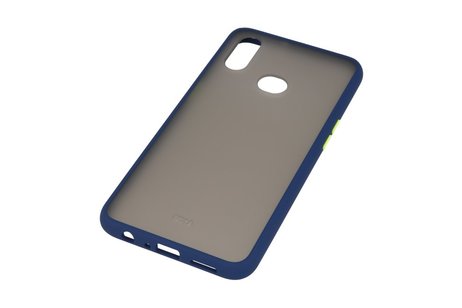 BAOHU Hoesje Geschikt voor de Samsung Galaxy A10s - Hard Case Backcover Telefoonhoesje - Blauw