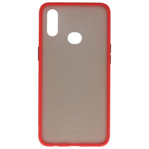 BAOHU Hoesje Geschikt voor de Samsung Galaxy A10s - Hard Case Backcover Telefoonhoesje - Rood