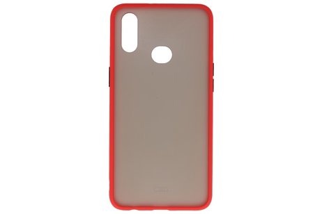 BAOHU Hoesje Geschikt voor de Samsung Galaxy A10s - Hard Case Backcover Telefoonhoesje - Rood