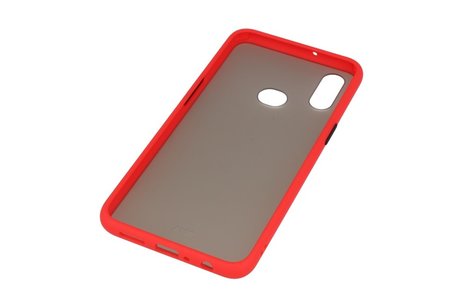 BAOHU Hoesje Geschikt voor de Samsung Galaxy A10s - Hard Case Backcover Telefoonhoesje - Rood