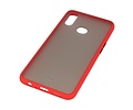 BAOHU Hoesje Geschikt voor de Samsung Galaxy A10s - Hard Case Backcover Telefoonhoesje - Rood