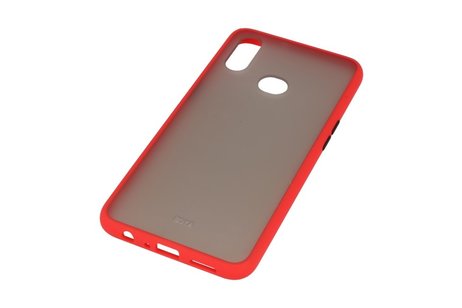 BAOHU Hoesje Geschikt voor de Samsung Galaxy A10s - Hard Case Backcover Telefoonhoesje - Rood
