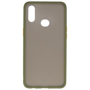 BAOHU Hoesje Geschikt voor de Samsung Galaxy A10s - Hard Case Backcover Telefoonhoesje - Groen