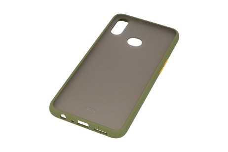 BAOHU Hoesje Geschikt voor de Samsung Galaxy A10s - Hard Case Backcover Telefoonhoesje - Groen