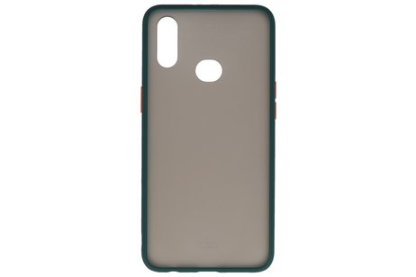 Samsung Galaxy A10s Hoesje Hard Case Backcover Telefoonhoesje Donker Groen