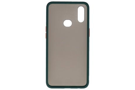 BAOHU Hoesje Geschikt voor de Samsung Galaxy A10s - Hard Case Backcover Telefoonhoesje - Donker Groen