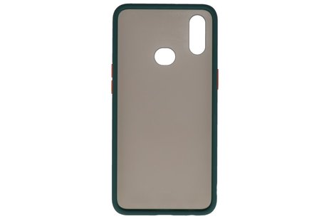 Samsung Galaxy A10s Hoesje Hard Case Backcover Telefoonhoesje Donker Groen