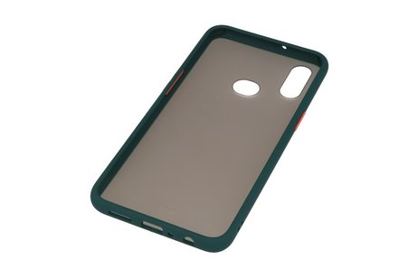 BAOHU Hoesje Geschikt voor de Samsung Galaxy A10s - Hard Case Backcover Telefoonhoesje - Donker Groen