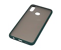 BAOHU Hoesje Geschikt voor de Samsung Galaxy A10s - Hard Case Backcover Telefoonhoesje - Donker Groen