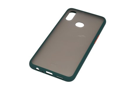 BAOHU Hoesje Geschikt voor de Samsung Galaxy A10s - Hard Case Backcover Telefoonhoesje - Donker Groen