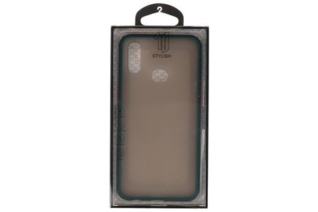 BAOHU Hoesje Geschikt voor de Samsung Galaxy A10s - Hard Case Backcover Telefoonhoesje - Donker Groen