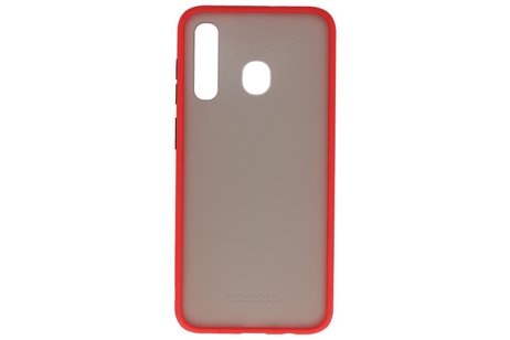 BAOHU Hoesje Geschikt voor de Samsung Galaxy A30 - Hard Case Backcover Telefoonhoesje - Rood