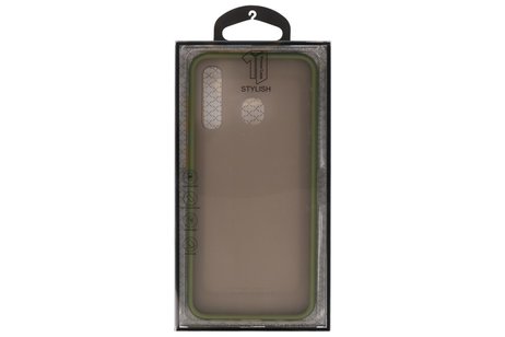 BAOHU Hoesje Geschikt voor de Samsung Galaxy A30 - Hard Case Backcover Telefoonhoesje - Groen