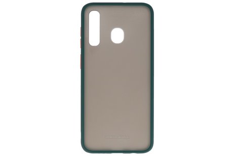 BAOHU Hoesje Geschikt voor de Samsung Galaxy A30 - Hard Case Backcover Telefoonhoesje - Donker Groen