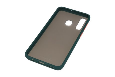 BAOHU Hoesje Geschikt voor de Samsung Galaxy A30 - Hard Case Backcover Telefoonhoesje - Donker Groen