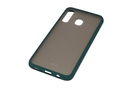 BAOHU Hoesje Geschikt voor de Samsung Galaxy A30 - Hard Case Backcover Telefoonhoesje - Donker Groen