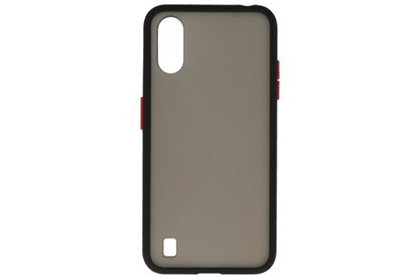 BAOHU Hoesje Geschikt voor de Samsung Galaxy A01 - Hard Case Backcover Telefoonhoesje - Zwart