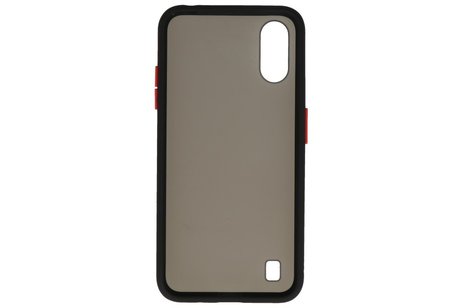 BAOHU Hoesje Geschikt voor de Samsung Galaxy A01 - Hard Case Backcover Telefoonhoesje - Zwart