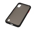 BAOHU Hoesje Geschikt voor de Samsung Galaxy A01 - Hard Case Backcover Telefoonhoesje - Zwart
