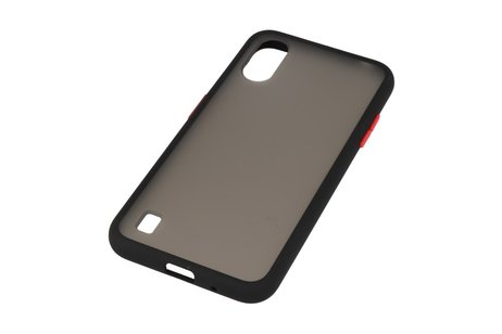 BAOHU Hoesje Geschikt voor de Samsung Galaxy A01 - Hard Case Backcover Telefoonhoesje - Zwart