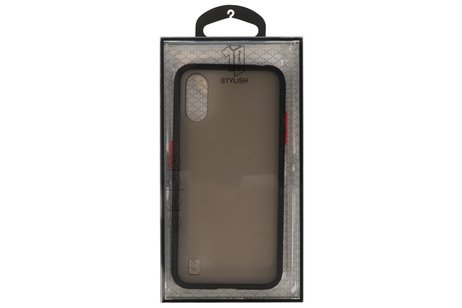 BAOHU Hoesje Geschikt voor de Samsung Galaxy A01 - Hard Case Backcover Telefoonhoesje - Zwart
