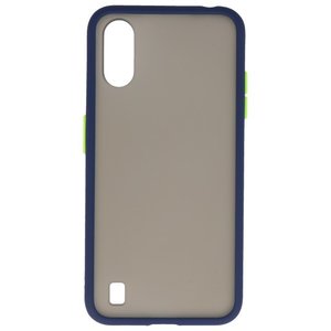 BAOHU Hoesje Geschikt voor de Samsung Galaxy A01 - Hard Case Backcover Telefoonhoesje - Blauw