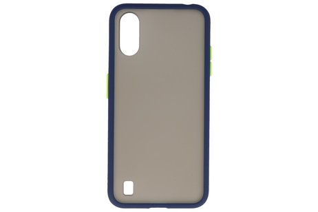BAOHU Hoesje Geschikt voor de Samsung Galaxy A01 - Hard Case Backcover Telefoonhoesje - Blauw