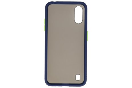 BAOHU Hoesje Geschikt voor de Samsung Galaxy A01 - Hard Case Backcover Telefoonhoesje - Blauw