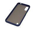 BAOHU Hoesje Geschikt voor de Samsung Galaxy A01 - Hard Case Backcover Telefoonhoesje - Blauw