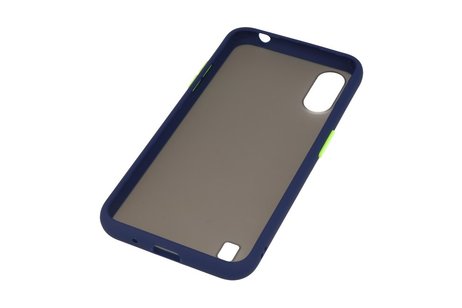 BAOHU Hoesje Geschikt voor de Samsung Galaxy A01 - Hard Case Backcover Telefoonhoesje - Blauw