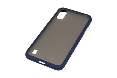 Samsung Galaxy A01 Hoesje Hard Case Backcover Telefoonhoesje Blauw
