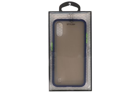 BAOHU Hoesje Geschikt voor de Samsung Galaxy A01 - Hard Case Backcover Telefoonhoesje - Blauw