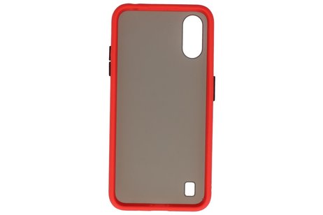 BAOHU Hoesje Geschikt voor de Samsung Galaxy A01 - Hard Case Backcover Telefoonhoesje - Rood