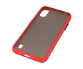 BAOHU Hoesje Geschikt voor de Samsung Galaxy A01 - Hard Case Backcover Telefoonhoesje - Rood