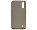 BAOHU Hoesje Geschikt voor de Samsung Galaxy A01 - Hard Case Backcover Telefoonhoesje - Groen