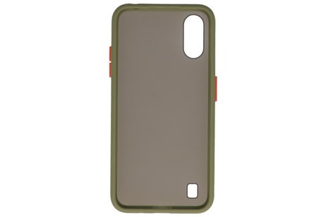 BAOHU Hoesje Geschikt voor de Samsung Galaxy A01 - Hard Case Backcover Telefoonhoesje - Groen