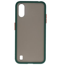 BAOHU Samsung Galaxy A01 Hoesje Hard Case Backcover Telefoonhoesje Donker Groen