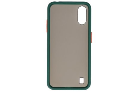 Samsung Galaxy A01 Hoesje Hard Case Backcover Telefoonhoesje Donker Groen