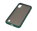 BAOHU Hoesje Geschikt voor de Samsung Galaxy A01 - Hard Case Backcover Telefoonhoesje - Donker Groen